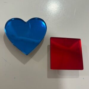 Vintage button covers Set 💙🟥